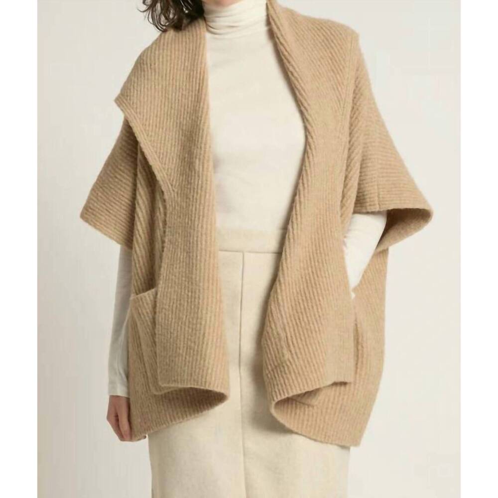 NEW LOOK BY M shawl cardigan in camel